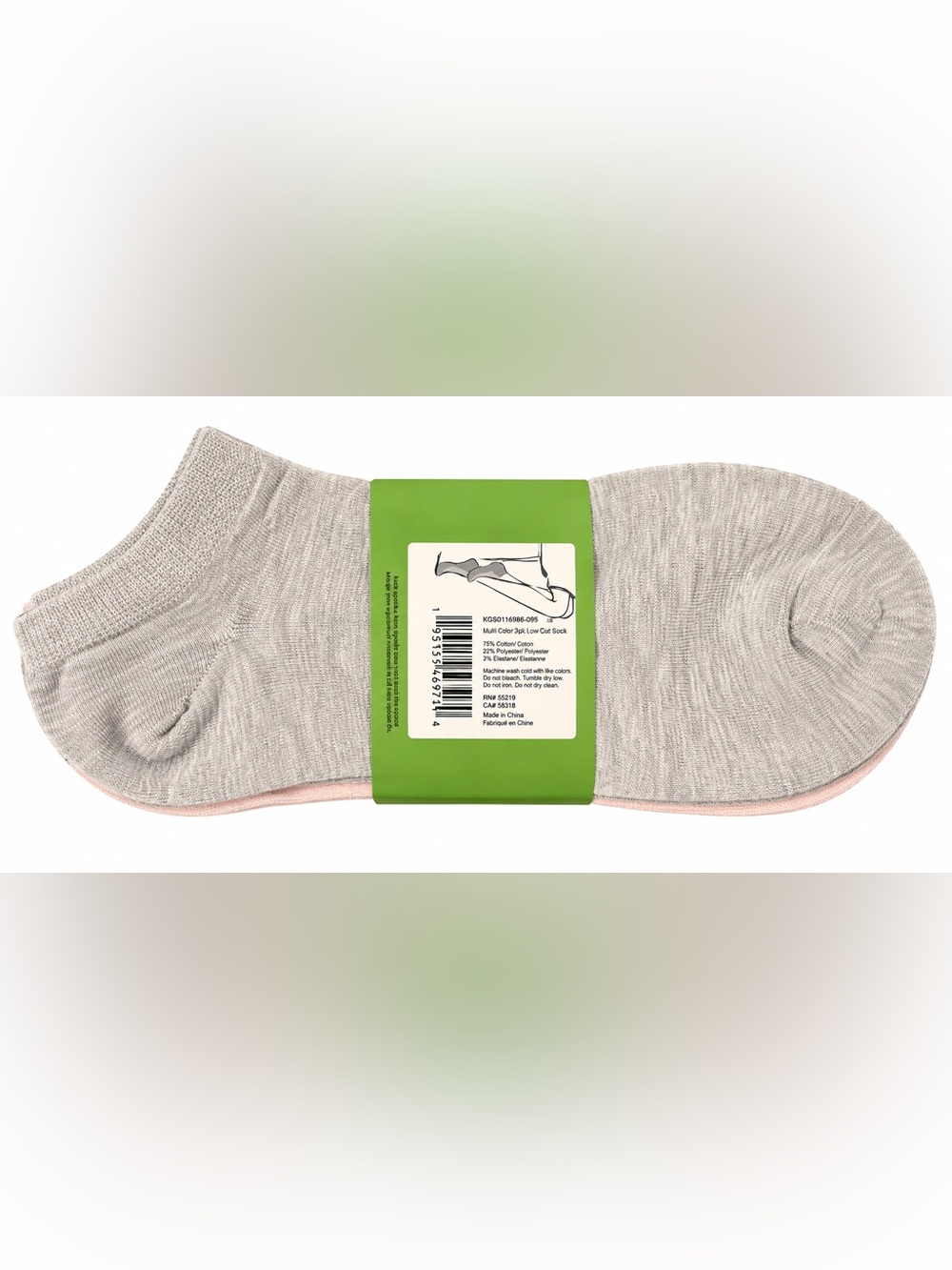 kate spade new york Womens Low Cut Ankle Socks 3-Pack Leopard Print OS - Picture 2 of 4